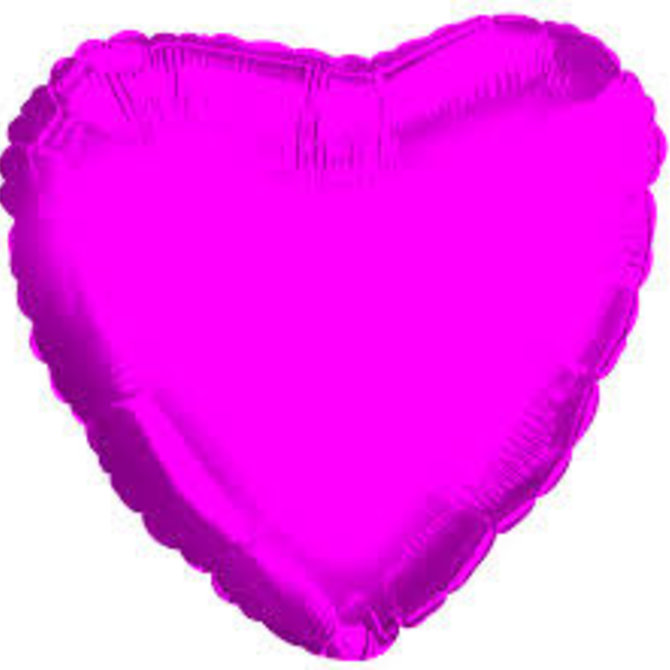 Hot Pink Heart Shape Balloon, 18"