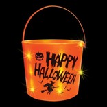 LED Pumpkin Bucket, 11.5"