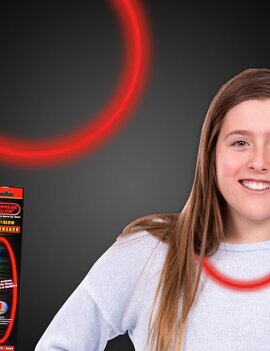 22" Glow Necklace- Red