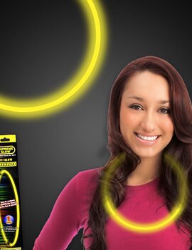22" Glow Necklace- Yellow