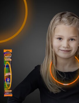 22" Glow Necklace- Orange