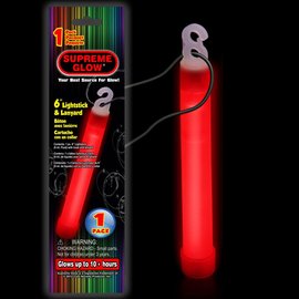 6" Supreme Glow Stick - Red