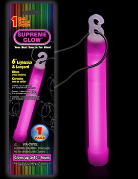 6" Supreme Glow Stick - Pink