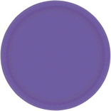 New Purple Paper Plates, 9"