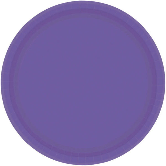 New Purple Paper Plates, 9"