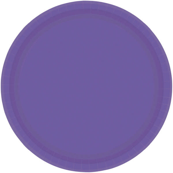 New Purple Paper Plates, 9"