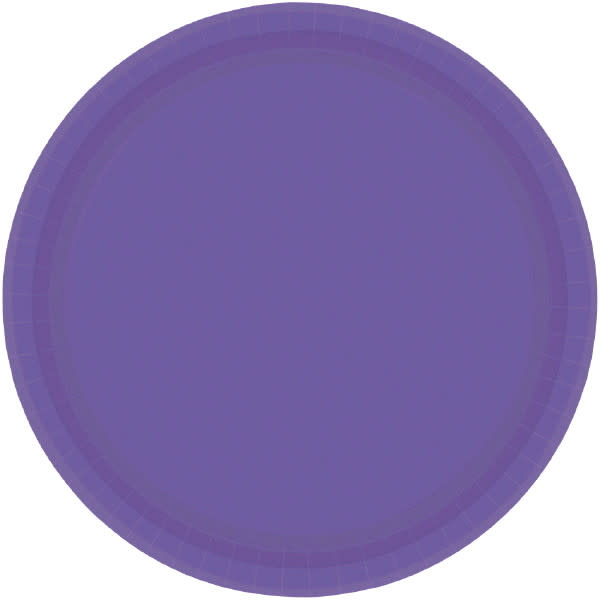 Purple Paper Plates, 7" 20ct