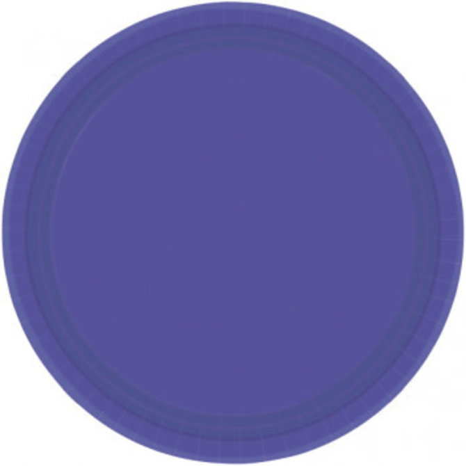 Purple Paper Plates, 7" 20ct