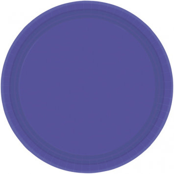 Purple Paper Plates, 7" 20ct