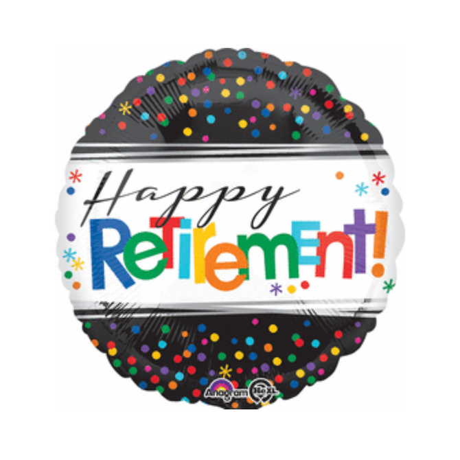 Happy Retirement Foil Balloon, 18"
