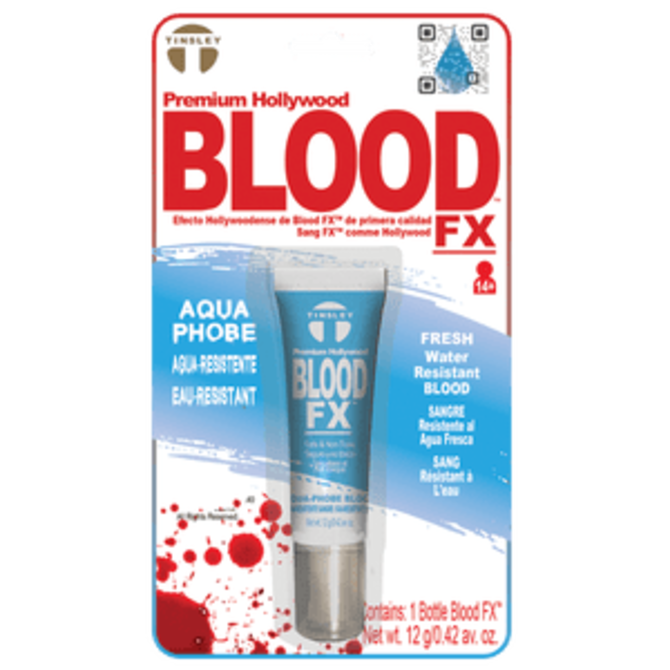 Blood FX- Bright Red Hydrophobic, .42oz