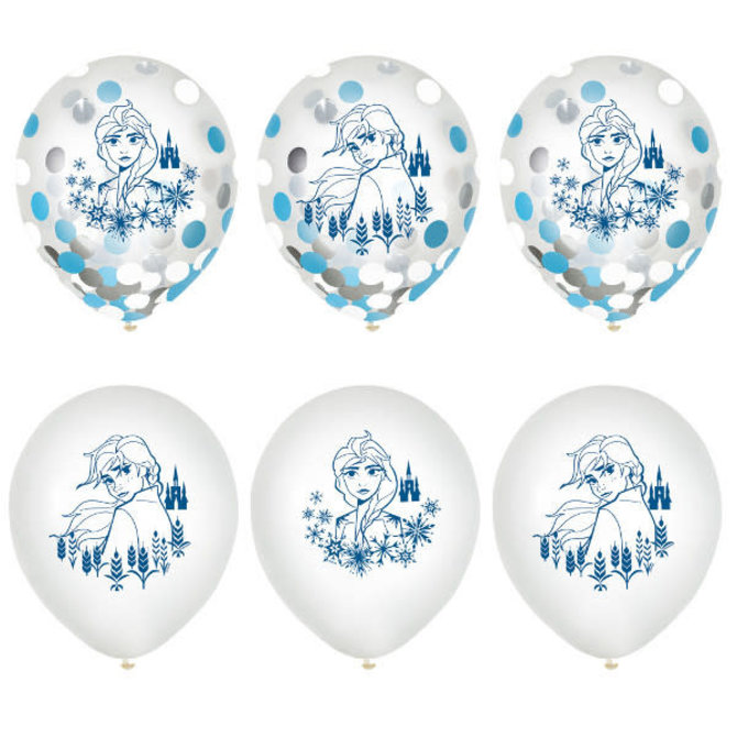 ©Disney Frozen 2 12" Confetti Latex Ballons, 6ct