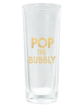 Stemless Plastic Champagne Glasses - Pop The Bubbly
