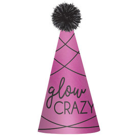 Glow Crazy Cone Hat -9"