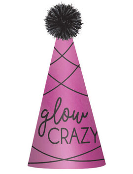 Glow Crazy Cone Hat -9"