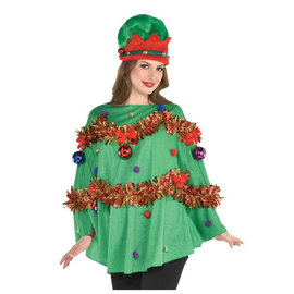 Tinsel Poncho - Adult