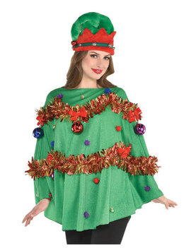 Tinsel Poncho - Adult