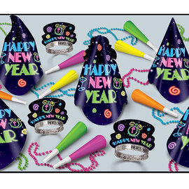 Neon Brite NYE Party Assortment for 10