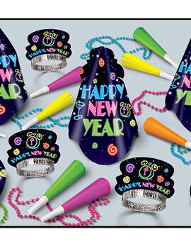 Neon Brite NYE Party Assortment for 10