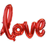 Foil Balloon Script Phrase "Love"- Red