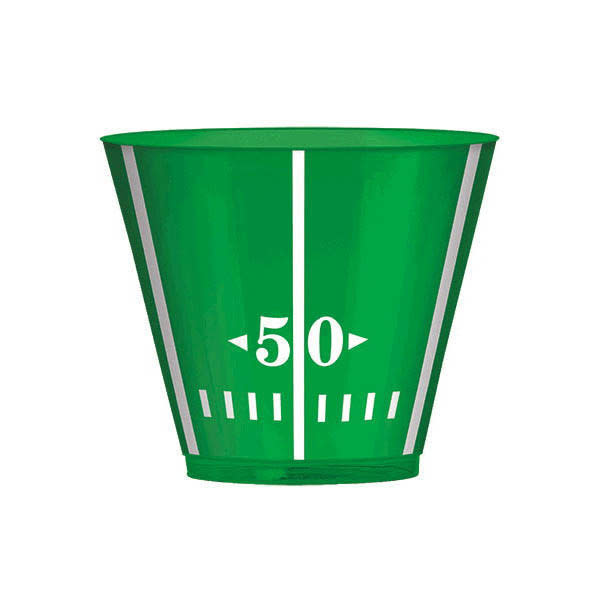 Football Plastic Tumblers 9 oz, 24ct
