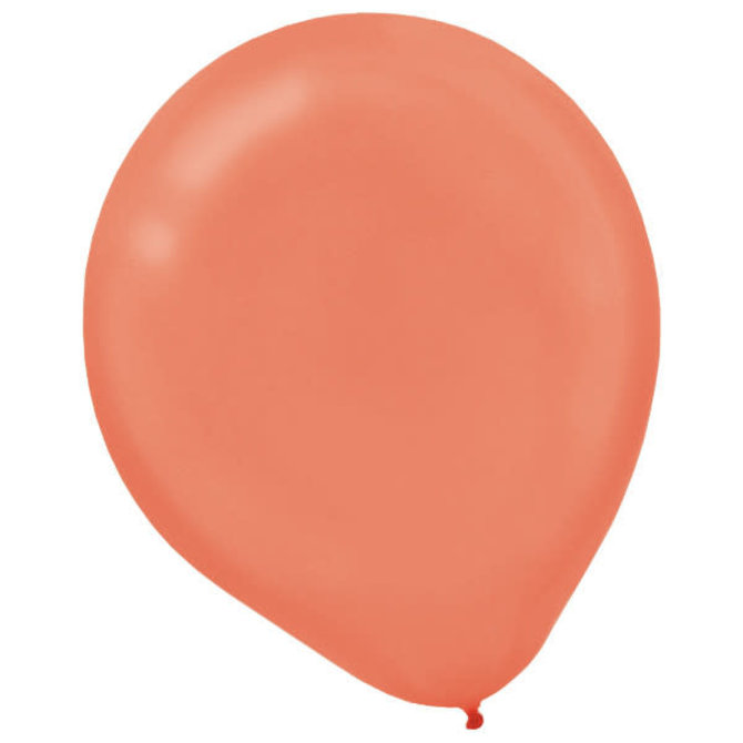 24" Round Latex Balloons - Pearlized Rose Gold -4ct
