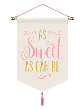 Floral Baby Canvas Sign