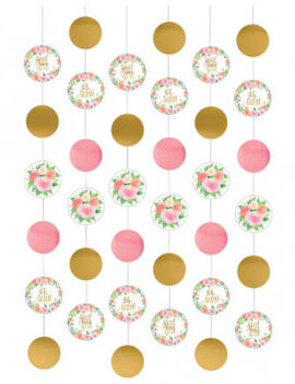 Floral Baby String Decorations, 6 ct