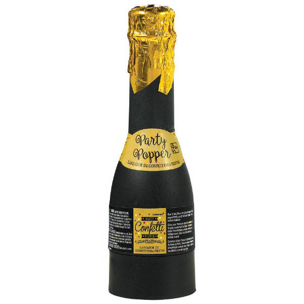 Mini Bottle Foil Confetti Popper-6 1/4"