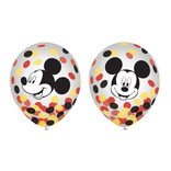 Mickey Mouse Forever Latex Confetti 12" Balloons -6ct