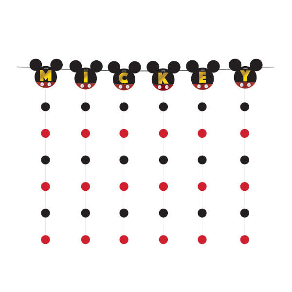 Mickey Mouse Forever Banner String Decoration Kit -7ct