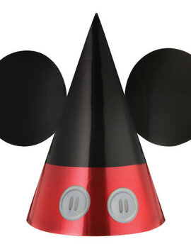 Mickey Mouse Forever Foil Cone Hat -8ct
