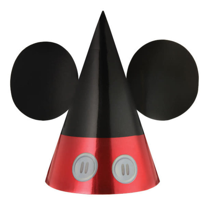 Mickey Mouse Forever Foil Cone Hat -8ct