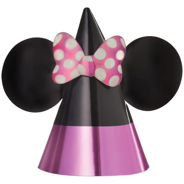 Minnie Mouse Forever Cone Hats -8ct