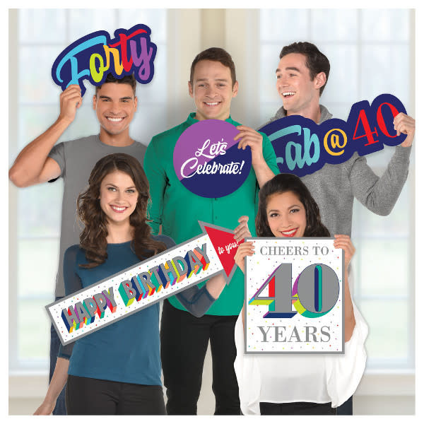 Here's To 40 Large Party Props