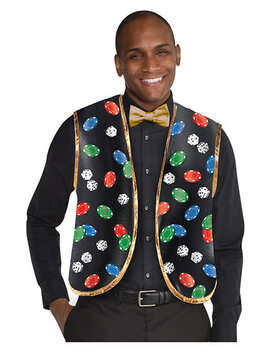 Casino Dealers Vest and Bow Tie
