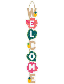 Aloha Long Welcome Sign, 30 1/2" x 5"