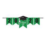 Grad Personalized Glitter Paper Letter Banner Kit - Green, 12'