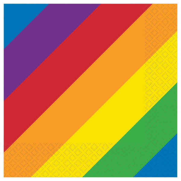 Rainbow Beverage Napkins -16ct