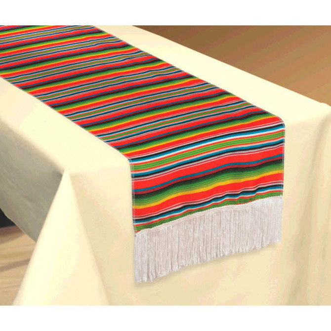 Serape Stripe Fabric Table Runner- 14" x 72"