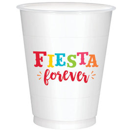 Plastic Fiesta Cups, 16 oz -25ct