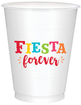 Plastic Fiesta Cups, 16 oz -25ct