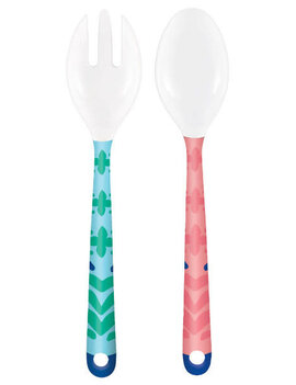 Boho Vibes Melamine Salad Servers -2ct
