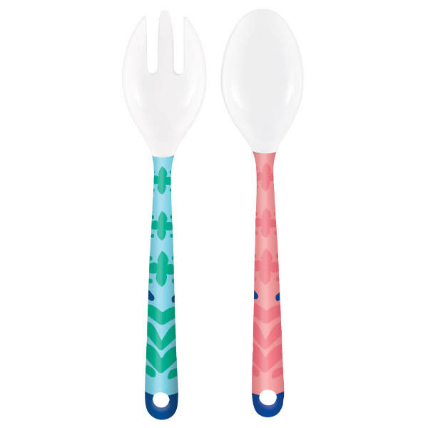 Boho Vibes Melamine Salad Servers -2ct