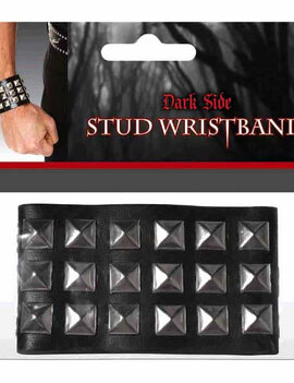 Studded Wristband, 5" H X 4-3/4" W