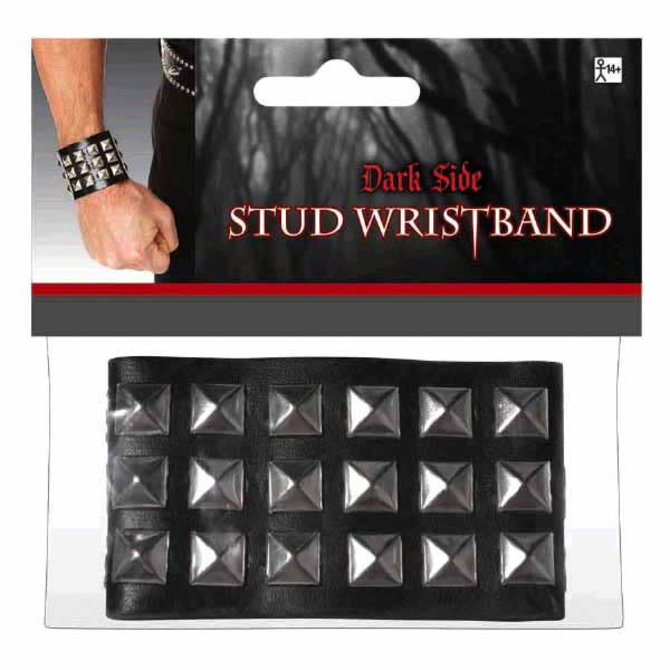 Studded Wristband, 5" H X 4-3/4" W