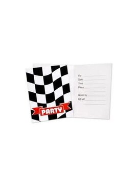 Black & White Check Invitation, 8 ct