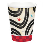 Vintage Racing 9 oz Hot/Cold Paper Cups, 8 ct
