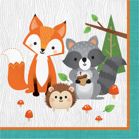 Woodland Animal Luncheon Napkins, 16 ct