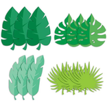 Woodland Animals Jungle Leaf Cutouts, 12 ct